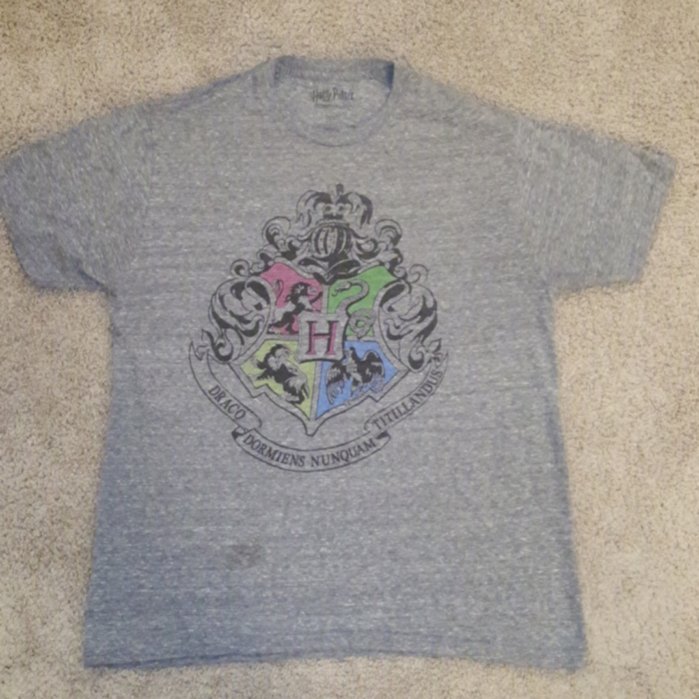HARRY POTTER T SHIRT GREY.